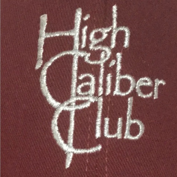 VINTAGE! NRA ~ HIGH CALIBER CLUB One-size Hat Embroidered Baseball Cap USA Made - Picture 3 of 9